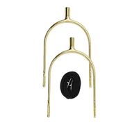 Milageto Lot de 2 éperons pour Chevaux avec Sangles, Accessoires d'équitation pour Le Dressage, pour Femmes, Hommes et Adultes, Or