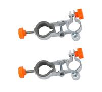 Milageto Lot de 2 supports de parapluie pour chaise de pêche, en alliage d'aluminium, montage simple, accessoires pour tige de 23 à 25 mm, pince de, Orange