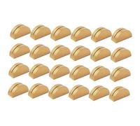 Milageto Lot de 24 supports de numéro de table, porte-cartes, porte-menus légers dorés, clips pour étiquettes, pour restaurant, anniversaire, carte de visite