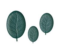Milageto Lot de 3 plateaux de service décoratifs en forme de feuille, de luxe, pour bijoux, pour le rangement, pour le fromage et le, Vert