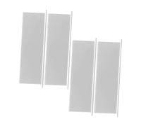 Milageto Lot de 4 panneaux de protection pour grille d'aération de sèche-linge, anti-poussière, pour l'extérieur et l'intérieur, installation, Blanc