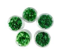 Milageto Lot de 5 feuilles miniatures pour fabrication de modèles à faire soi-même, feuilles décoratives pour micropaysages, jardins de fées, modèles de trains, Style A