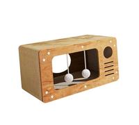 Milageto Maison en Carton pour Chat, Fournitures pour Animaux de Compagnie, Griffoir pour Salon, Maison, Balcon