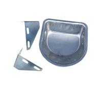 Milageto Mangeoire à porcs Grande capacité, Portable, avec Support, récipient à fourrage Pratique, Abreuvoir, Bol d'alimentation pour bétail, mangeoire, Style C
