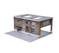Milageto Maquette de Usine Lumineuse Kit de Construction Diorama Garage Échelle 1 64 Assemblage Simple Cadre Solide Éclairage Intégré USB Matériaux PVC Adaptée