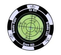 Milageto Marqueur de Balle de Golf Outil Lecture Putting Green Lecteur Alignement Précision Niveau à Design Montre Alliage de Zinc Adapté aux Hommes, Noir