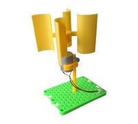 Milageto Micro-éolienne à Monter soi-même, Conception en H, axe Vertical, expérience en ssemblage Facile, générateur Micro-éolienne éducatif