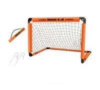Milageto Mini But Foot Extérieur, Orange, M | Portable, But Foot Pliable, Facile à Installer, pour Jardin, Enfants, Juniors