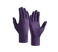 Milageto Mitaines avec Capuchon Chauds Vêtements, 【翻指款】 凝夜紫, XL