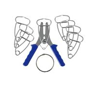 Milageto Mitter Spring Clamps Tools Tools Kit Efficace Crampage 8 Clips à mitres pour Le Cadre d'image Moulures Composites en Bois