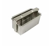 Milageto Moule à Viande en Acier Inoxydable Presse Alimentaire Outil de Compression Surface Lisse Système à Ressort Adapté pour la Cuisine Maison Chef Professionnel, 1.5KG, Removable Bottom