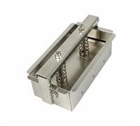 Milageto Moule à Viande en Acier Inoxydable Presse Alimentaire Outil de Compression Surface Lisse Système à Ressort Adapté pour la Cuisine Maison Chef Professionnel, 1KG, Fixed Bottom