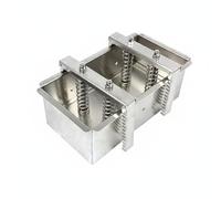 Milageto Moule à Viande en Acier Inoxydable Presse Alimentaire Outil de Compression Surface Lisse Système à Ressort Adapté pour la Cuisine Maison Chef Professionnel, 3KG, Removable Bottom