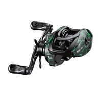 Milageto Moulinet de Pêche Électronique Baitcasting Freiné Numériquement 4+1BB pour Lancers Sereins Rapport 7.1 1 Châssis Aluminium Laiton Nylon Gestion de