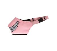 Milageto Muselière pour Chien Muselière d'extérieur pour Animaux de Compagnie en Nylon de Dessin animé Anti-Morsure et Mastication Muselière réglable pour, Rose, L
