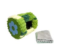 Milageto Nid d'hiver Chaud pour Perroquet, lit en Noix, nid décoratif pour Perroquet, abri pour perruches calopsittes, cacatoès, Hamsters, perruches, Vert