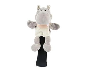 Milageto Nouveauté Golf Driver Wood Head Cover Anti-poussière - Mignon Hippo Animal Golf Head Cover Headcover Protector Universel pour 460CC Driver Wood