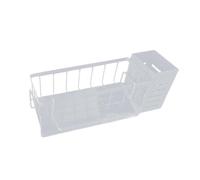 Milageto Organisateur d'évier de cuisine avec égouttoir, distributeur de savon antirouille et multi-usages, idéal pour la maison, la salle à manger ou le, Blanc