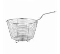 Milageto Panier à Friture Rond En Acier Inoxydable Polyvalent Panier à Friture En Acier Inoxydable Détachable pr Cuisiniers Amateurs, Wok Marmite n, 18cm
