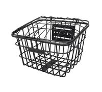 Milageto Panier de vélo Enfant, Installation Simple sur Guidon Avant, Rangement Pratique en métal, avec Un Couvercle