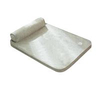 Milageto Panier pour Chien avec traversin, résistant aux éclaboussures, Lavable et indéchirable, pour intérieur et extérieur, 59,9 x 45,7 cm, pour Cage de, Gris