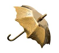 Milageto Passoire à thé en Forme Parapluie, Outil Indispensable et Accessoire créatif, Filtre Fin, infuseur à thé pour la Table et la Maison, Or