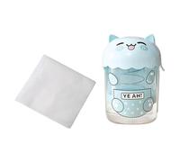 Milageto Passoire à yaourt grec, bol anti-fuite, réutilisable, mignon, avec filtre à yaourt en maille fine, pour la cuisine, les sauces, les desserts, usage, Bleu