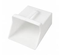 Milageto Pelle à Main Pelle à Matériaux Louche à Main Godet Rectangulaire Évasé avec Poignée Supérieure Confortable en PP pour Ramassage et Versement Précis, Array, Blanc