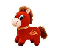 Milageto Peluche Cheval 2026, Année du Cheval, 50 cm, porte- pour le Nouvel An chinois, idéale pour la chambre, le bureau ou la maison pendant les, Sourire