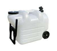 Milageto Pichet de Stockage d'eau de Camping, réservoir d'eau de capacité, Seau Portable avec poignée, Distributeur de Boissons pour Barbecue, Blanc