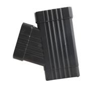Milageto Pièces de réparation de connecteur en Y pour gouttière de descente pluviale Rallonge de gouttière de pluie en aluminium, 8x10cm Gris