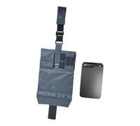 Milageto Planche à genoux pour pilote, presse-papiers et porte-stylo, support pour bloc-notes en tissu Oxford gris, planche à sangles pour jambes