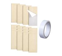 Milageto Plaque de recouvrement pour charnière de porte de placard de cuisine - Pièces de rechange, accessoires, fixation de panneau, porte de placard vierge, Coin Carré, 16 Pièces