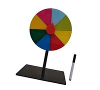 Milageto Plateau tournant de Prix de Table avec marqueur Support Stable modifiable Roue de Roulette de tirage au Sort Roue de Fortune de Table pour, 8 Grilles