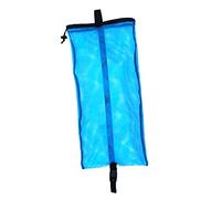 Milageto Plongée sous-Marine Tuba Palmes Lunettes Maillots de Bain Sac à Main en Maille de Cordon de Serrage - Bleu, comme décrit