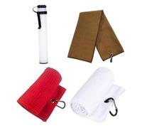 Milageto Porte-Bouteille de Sable de Golf Distributeur de Serviettes en Microfibre Conteneur de Sable Accessoire Fonction Pliable Convient pour Le Practice de