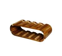 Milageto Porte-Bouteilles en Bois Acacia Rack à Vin Casier Cave Rangement Support de Table Horizontal Design Ondulé Cylindrique Stabilité et Préservation des
