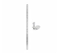 Milageto Porte Coupe d'Obstacle Équestre Support de Barre d'Entraînement Support de Rail Accessoire de Saut Pièce de Piste en Acier Inoxydable pour Maintien