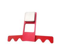Milageto Porte-queues Billard Pliable à 4 emplacements, Installation Facile, Organisateur Professionnel pour centres Jeux et centres communautaires, Argent Rouge
