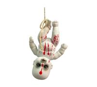 Milageto Poupées effrayantes, Accessoires effrayants Suspendus avec Corde, poupée hantée sanglante, poupée bébé d'halloween pour Maison hantée à, Petit Garçon