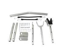 Milageto Protection Tableau arrière réglable pour Bateau, Remplacement Facile à Installer, Absorption des Chocs pour Barre Support Moteur Hors-Bord, sans Ressort