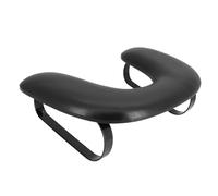 Milageto PU Le cuir U Forme du bras de ongle Repose, repos à la main à l'ongle, accessoires sans glissement de sauvegarde de l'espace avec support détachable, Noir
