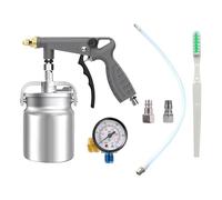 Milageto Pulvérisateur de peinture pour voiture avec manomètre, professionnel, avec gobelet de 960 ml, pour bricolage, pour meubles et armoires
