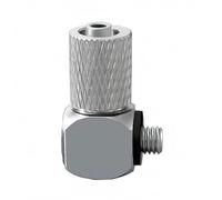 Milageto Raccord Pneumatique Connecteur Coudé Micro Raccord Fileté Embout Rapide Pièce à Angle Droit Route les Conduites Autour des Corps Hexagonal Profil, PL4-M4