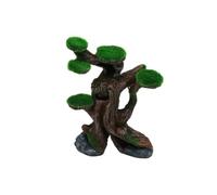 Milageto Racine d'arbre Artificielle pour Aquarium en Résine | Décoration Aquarium Résistante avec Plateformes, Ornement Cachette Poisson Imitation Bois et Pierre, pour Bureau et Maison