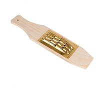 Milageto Râpe en Bois Râpe Manuelle Râpe de Table Ustensile de Cuisine avec Cuivre Épaissi pour Râper Fromages et Légumes Convient à la Préparations Gastronomiques, 3 * 4 holes approx 9MM