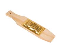 Milageto Râpe en Bois Râpe Manuelle Râpe de Table Ustensile de Cuisine avec Cuivre Épaissi pour Râper Fromages et Légumes Convient à la Préparations Gastronomiques, 4 * 5 holes approx 8MM