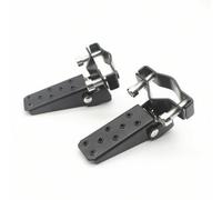 Milageto Repose-pieds Passager Repliable Pédale Marchepied Appui-pied avec Plateau Texturé Antidérapant et Trous de Grip Métal Résistant Charnière Ferme Design