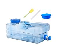 Milageto Réservoir d'eau de Camping, cruche de Stockage d'eau 15 L, Porte-Eau Portable avec Robinet pour Camping-Car, randonnée, Barbecue, Vaisselle, Sac à Dos