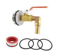 Milageto Robinet de fût pour fût de 55 gallons, Robinet de Seau extérieur, connecteur de Valve de Distribution à Ouverture pour fûts d', Prise à Angle Droit